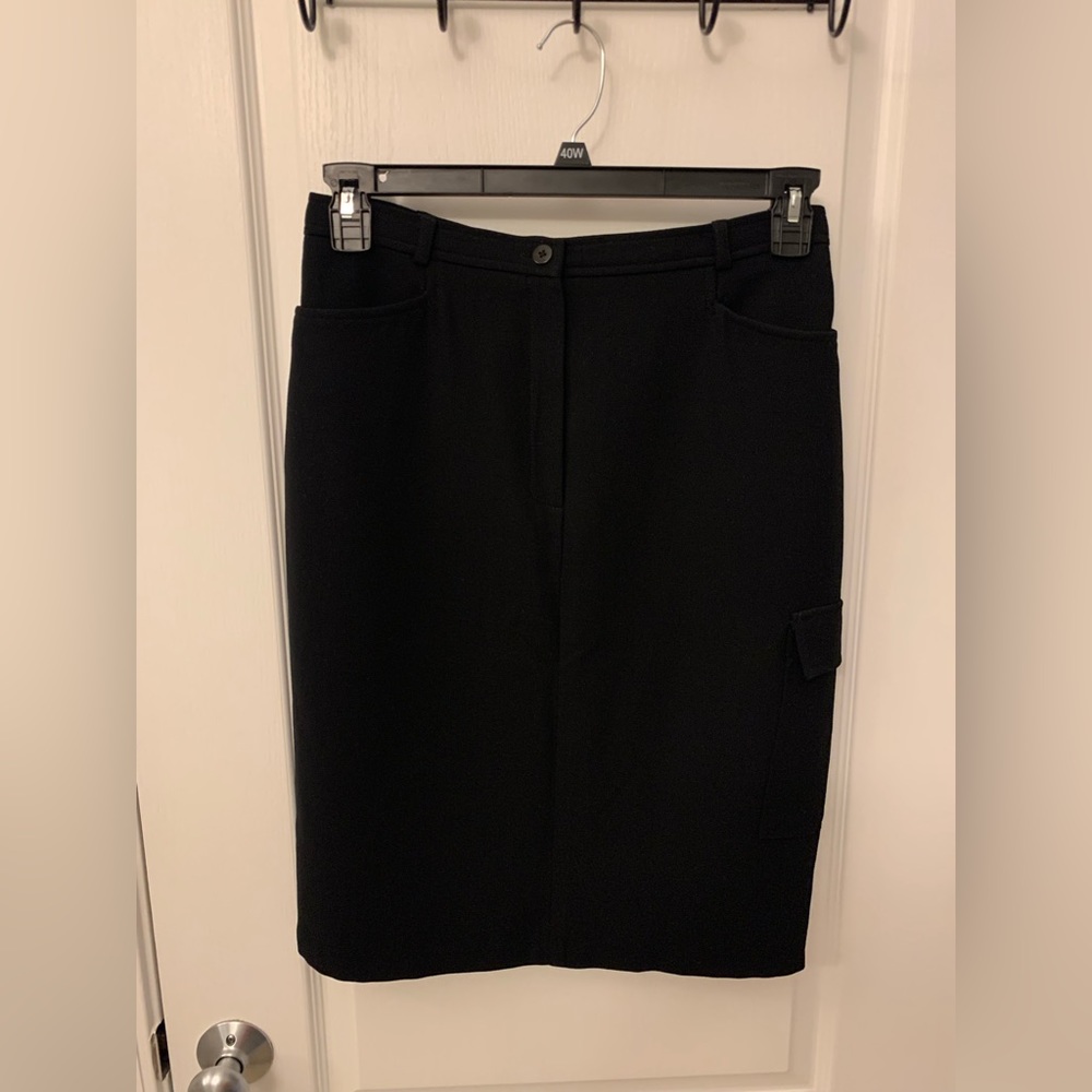 Cargo Style Black Wallis Skirt